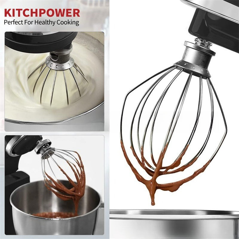 Stainless Steel Whisk Attachment for Mixer Heavy Duty Egg Cream Beater Ball for Electric Stand Mixer Baking Accessories