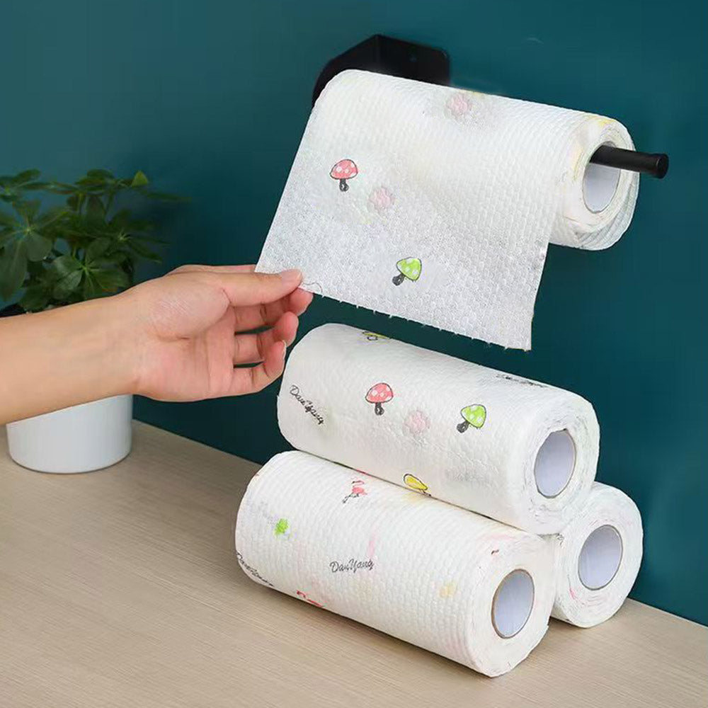 1/2 Roll Printed Kitchen Paper Towels Super Absorbent Oil Water Resistant Disposable Kitchen Towels