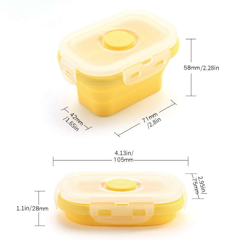 4pc/set Food Storage Box Plastic Fresh-keeping Box Snack Sealed Lunch Box Plastic Lunch Box
