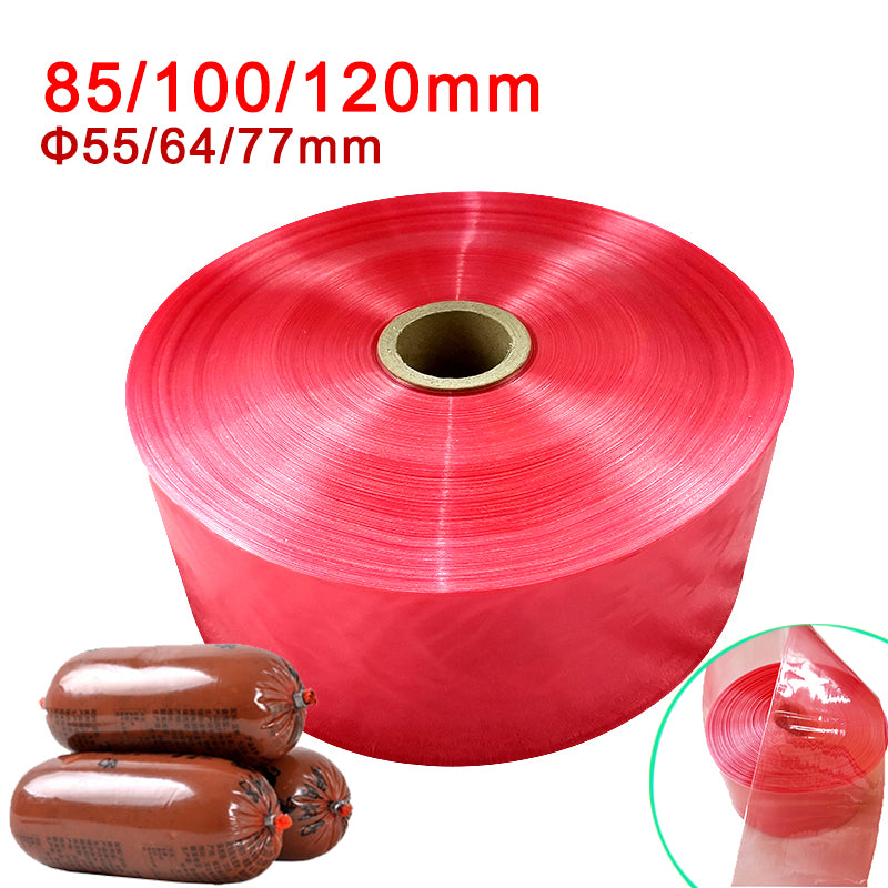 Food Grade Large Sausage Casing Tranperant Red