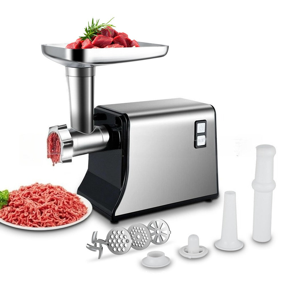 Compact Fully Automatic Electric Meat Grinder Kitchen Mincer Sausage Filler All-in-One Machine