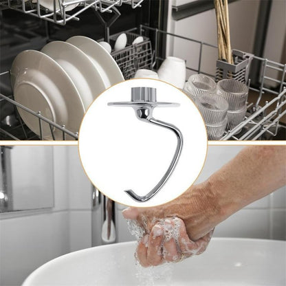 Stainless steel dough hook attachment for KitchenAid4.5-5QT tilt head stand mixer K45DH