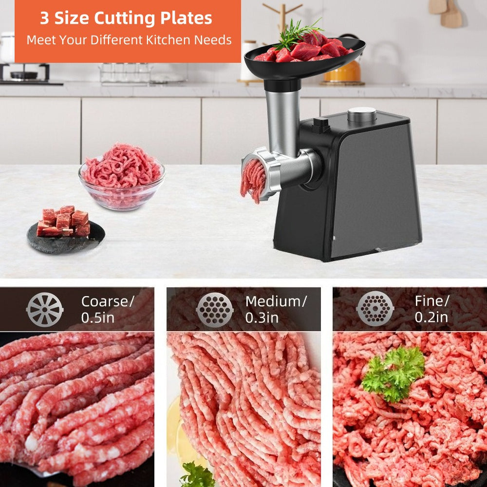 Multifunctional Electric Meat Grinder Sausage Stuffer for Home & Commercial Use Dual Material Stainless Steel/Iron 4 Plug Options