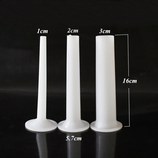 3pcs/Set 5# Extended Length Plastic Sausage Funnel 1/2/3cm