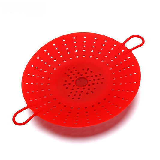 1pc Silicone Steamer Basket with Portable High-temperature Resistant Folding Steamer