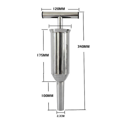 1pc Stainless Steel Heavy Hand-Push Sausage Stuffer Home Sausage Maker Tool