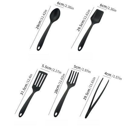 5pc/Set of Nylon Kitchenware, Kitchen Household Cooking Tools, Non-stick Spoons, Shovels, and Leaking Shovels