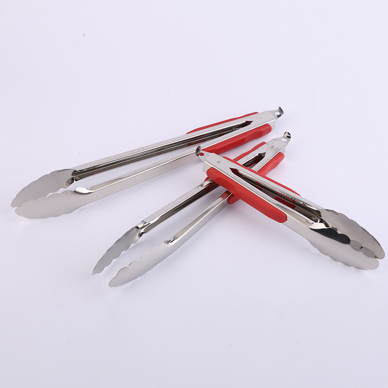 1pc Stainless Steel Food Clip Heat-resistant Clip Barbecue Clip