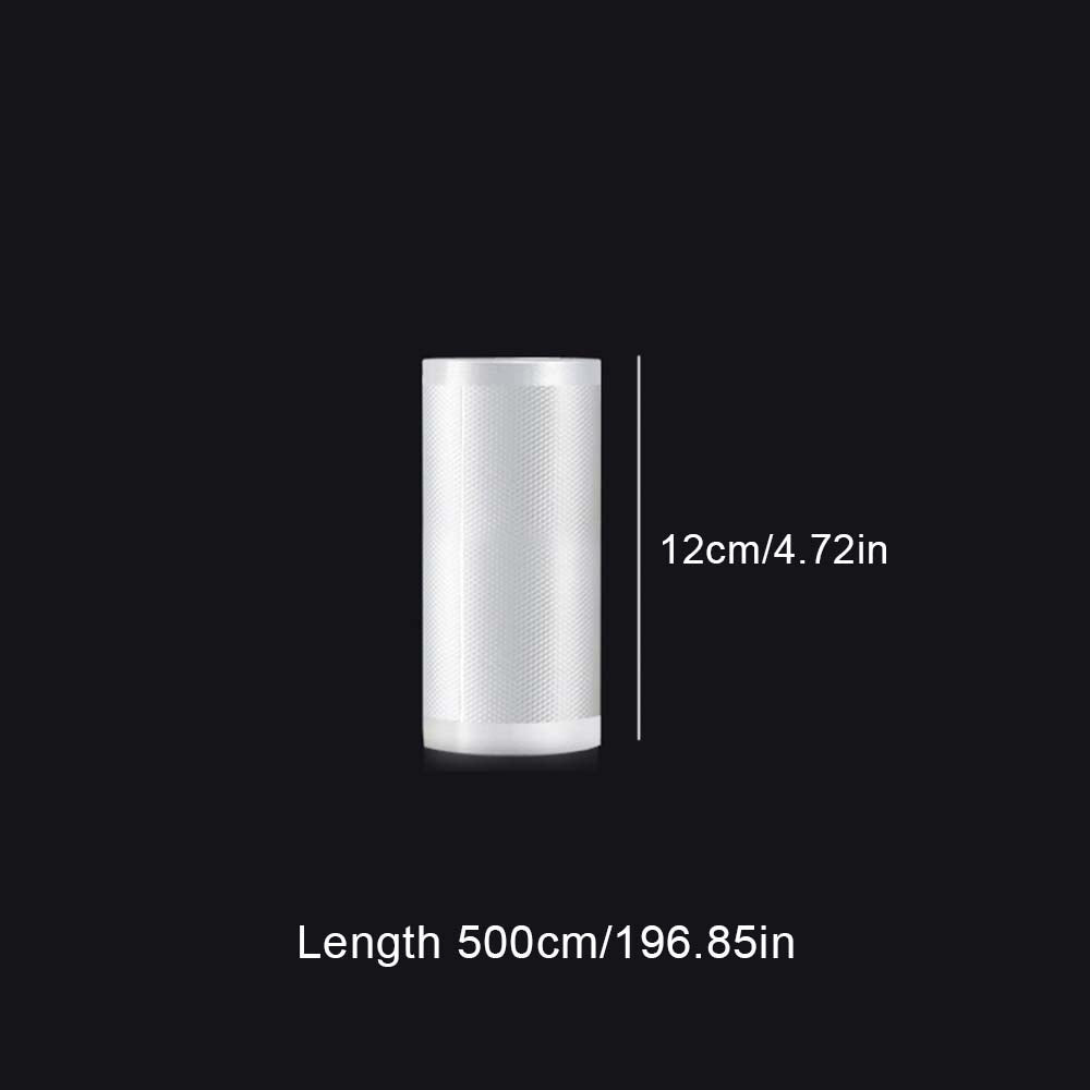 5Meters/Roll Textured Vacuum Bag Roll Household Cooked Food Fresh-keeping Sealed Plastic Bag Packaging Vacuum Bags Roll