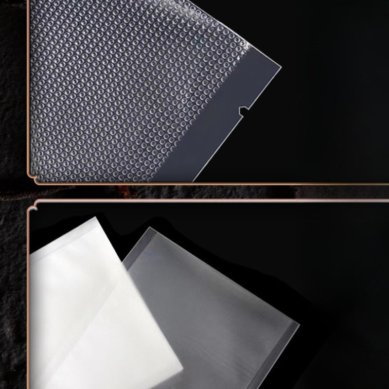 50pcsTextured Vacuum Bag Household Cooked Food Fresh-keeping Sealed Plastic Bagcompression Food Grade Packaging Reticulated Vacuum