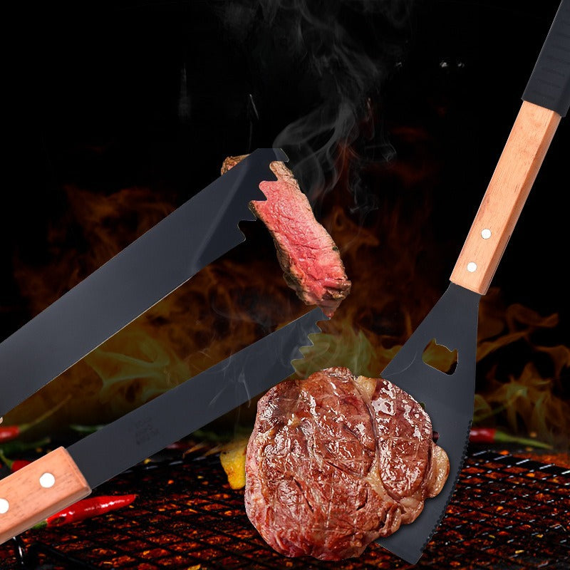 3pcs/set Outdoor Barbecue Tools Camping Multifunctional Barbecue Clip Shovel Combination