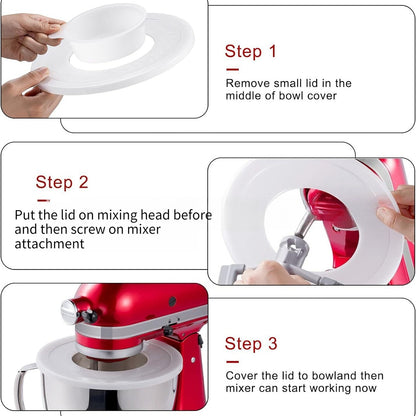 2pcs Mixer Bowl Lid For KitchenAid 4.5-5 Quart Tilt Head Stand Mixer Bowl Lid