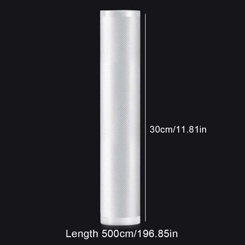 5Meters/Roll Textured Vacuum Bag Roll Household Cooked Food Fresh-keeping Sealed Plastic Bag Packaging Vacuum Bags Roll