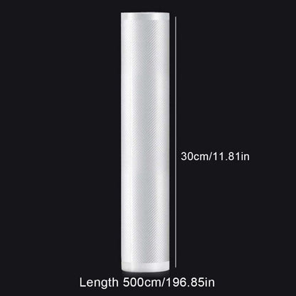 5Meters/Roll Textured Vacuum Bag Roll Household Cooked Food Fresh-keeping Sealed Plastic Bag Packaging Vacuum Bags Roll