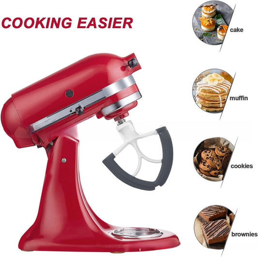 For Kitchen Aid 4.5-5 Quart Flexible Edge Mixer for Tilt Head Stand Mixers