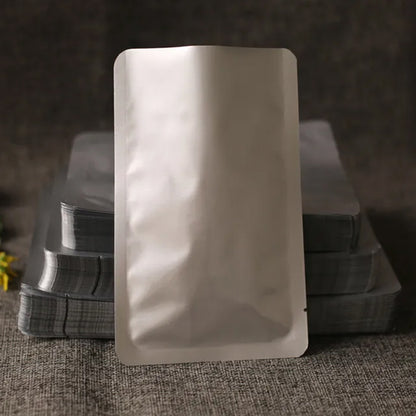 100/50pcs Thickened Aluminum Foil Bag Light-blocking Vacuum Food-grade Packaging Bag Pure Aluminum Plated Aluminum
