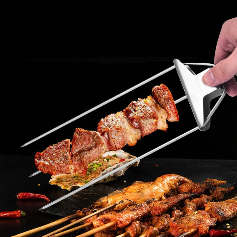 Barbecue Fork Three Pronged Barbecue Stainless Steel Grill Fork