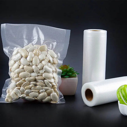 5Meters/Roll Textured Vacuum Bag Roll Household Cooked Food Fresh-keeping Sealed Plastic Bag Packaging Vacuum Bags Roll