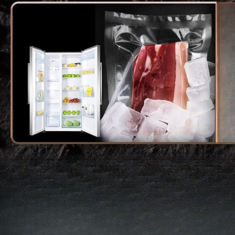 50pcsTextured Vacuum Bag Household Cooked Food Fresh-keeping Sealed Plastic Bagcompression Food Grade Packaging Reticulated Vacuum