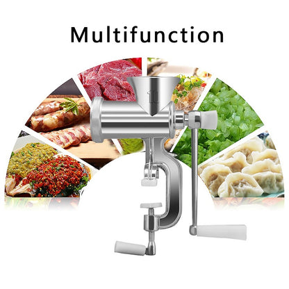 1 Set Stainless Steel Meat Grinder Multi-Function Manual Mincing Tools