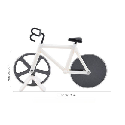 1pc Creative Bicycle Pizza Knife Motorcycle Double Wheel Household Stainless Steel Roller Pizza Knife