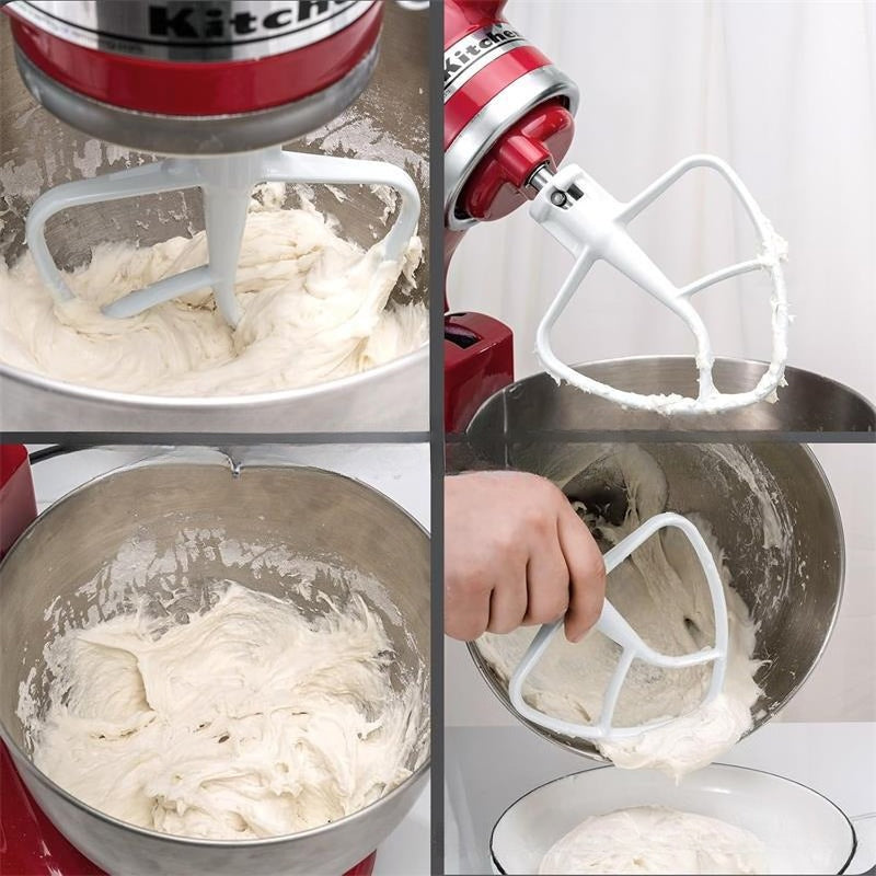 4.5/5QT Mixer Flat Mixing Paddle Compatible with KitchenAid Tilt-Head Models Non Bowl-Lift Mixer Accessory