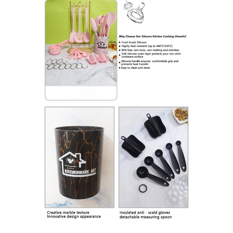 1set Food Grade Silicone Household Kitchenware Set