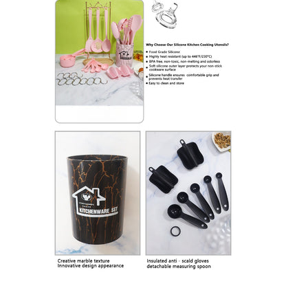 1set Food Grade Silicone Household Kitchenware Set