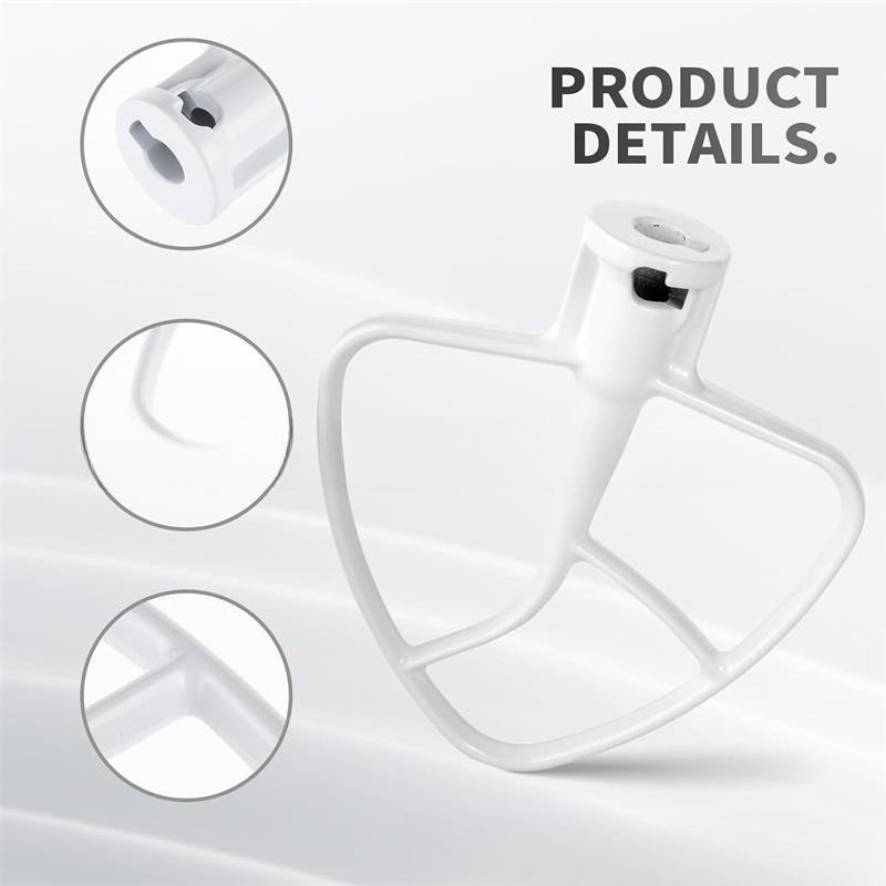 4.5/5QT Mixer Flat Mixing Paddle Compatible with KitchenAid Tilt-Head Models Non Bowl-Lift Mixer Accessory