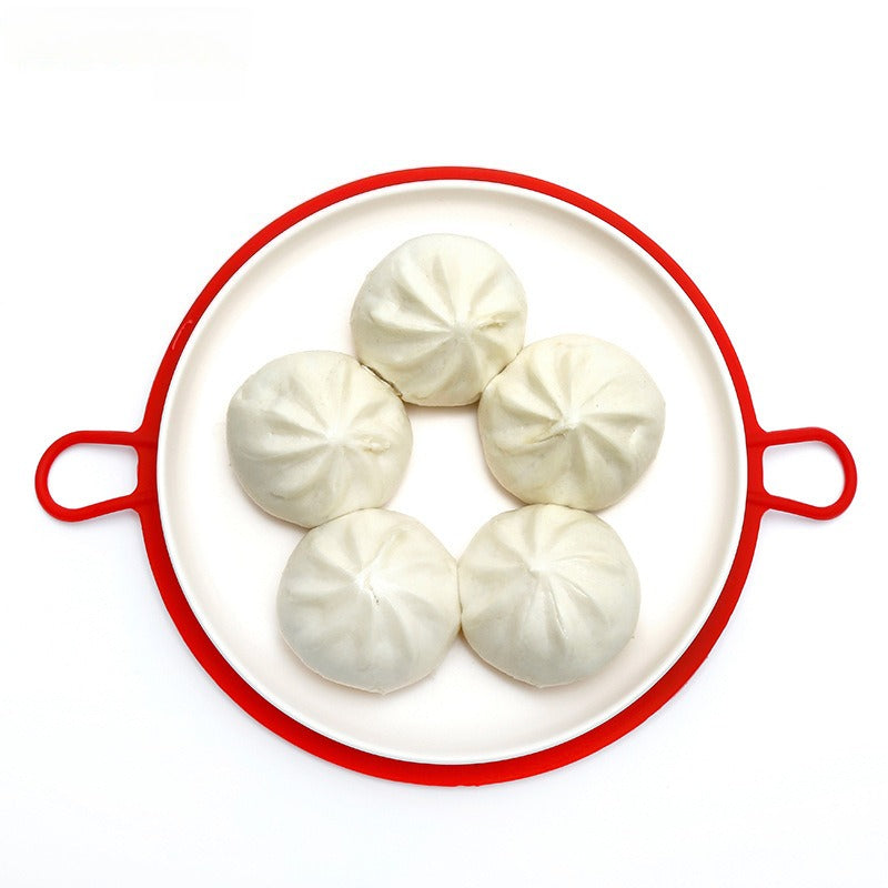 1pc Silicone Steamer Basket with Portable High-temperature Resistant Folding Steamer