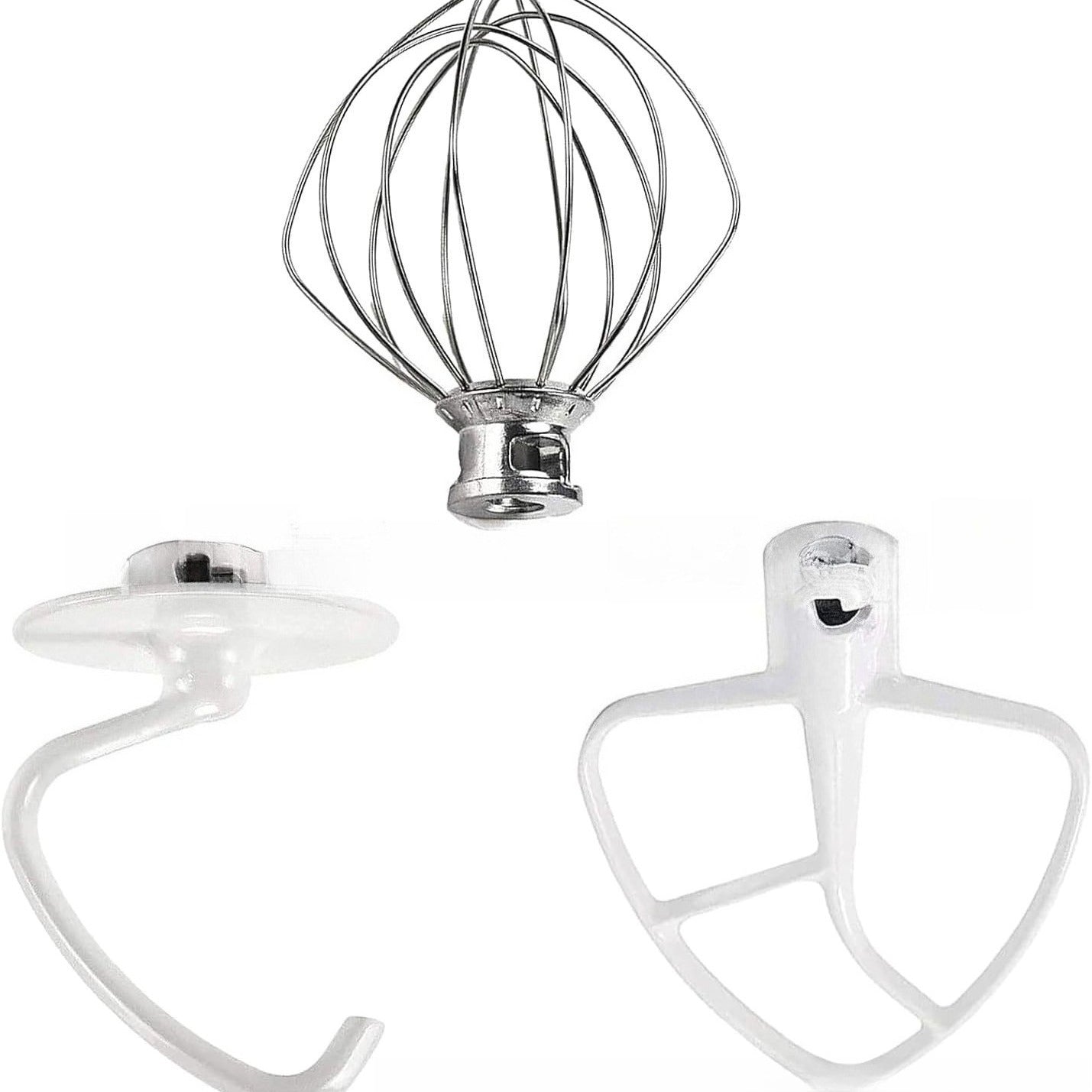 3cps/Set for KitchenAid K45WW Egg Beater K45DH Dough Hook K45B Stirring Paddle