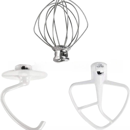 3cps/Set for KitchenAid K45WW Egg Beater K45DH Dough Hook K45B Stirring Paddle