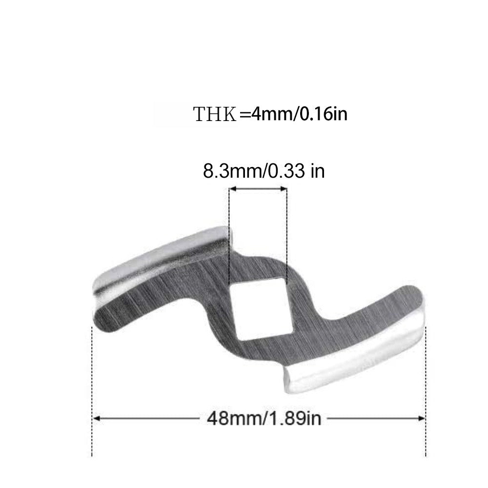 1pc Meat Grinder Blade Accessories Powder Metallurgy Knife Enema Machine Stainless Steel Blade