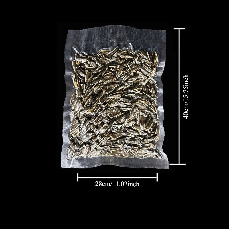 50pcsTextured Vacuum Bag Household Cooked Food Fresh-keeping Sealed Plastic Bagcompression Food Grade Packaging Reticulated Vacuum