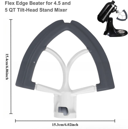 For Kitchen Aid 4.5-5 Quart Flexible Edge Mixer for Tilt Head Stand Mixers