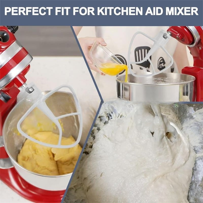 4.5/5QT Mixer Flat Mixing Paddle Compatible with KitchenAid Tilt-Head Models Non Bowl-Lift Mixer Accessory