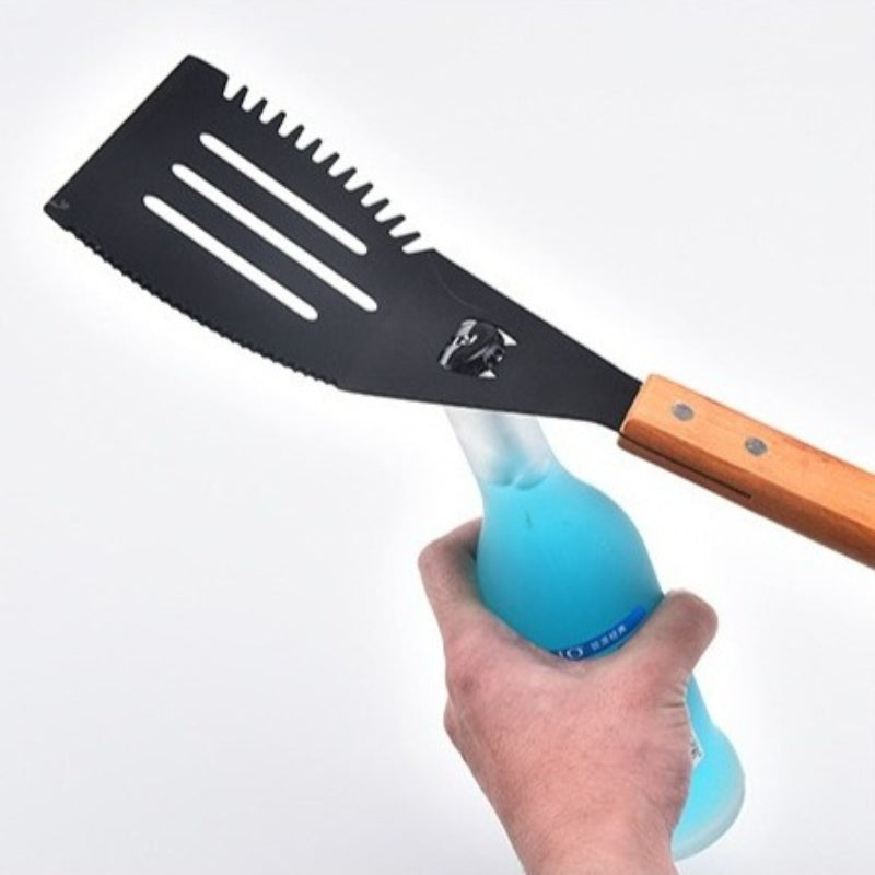 3pcs/set Outdoor Barbecue Tools Camping Multifunctional Barbecue Clip Shovel Combination