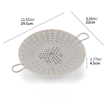 1pc Silicone Steamer Basket with Portable High-temperature Resistant Folding Steamer