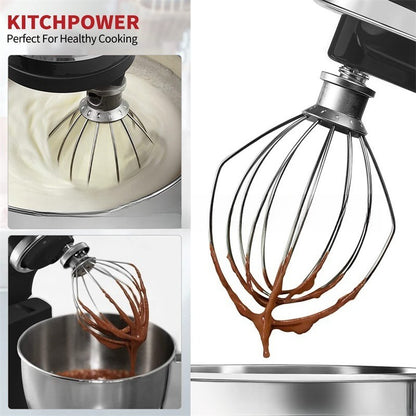 Stainless Steel Whisk Attachment for Mixer Heavy Duty Egg Cream Beater Ball for Electric Stand Mixer Baking Accessories