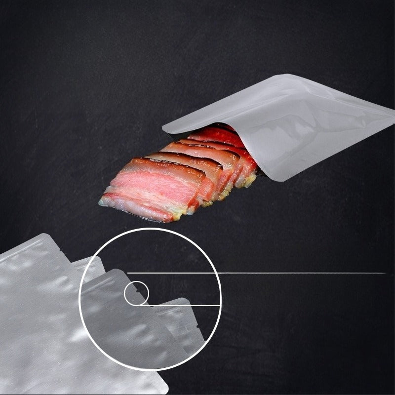 100/50pcs Thickened Aluminum Foil Bag Light-blocking Vacuum Food-grade Packaging Bag Pure Aluminum Plated Aluminum