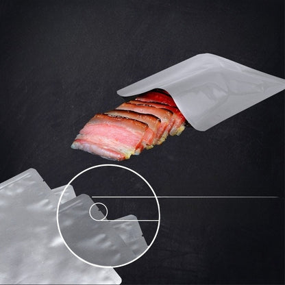 100/50pcs Thickened Aluminum Foil Bag Light-blocking Vacuum Food-grade Packaging Bag Pure Aluminum Plated Aluminum