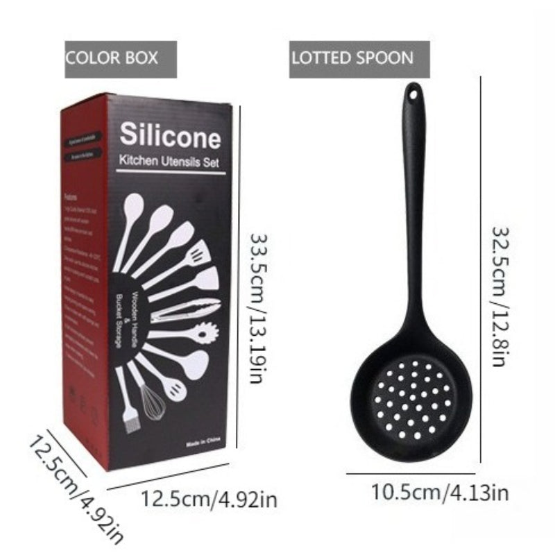 1set Silicone Kitchenware Set Spatula Set Kitchen Tools