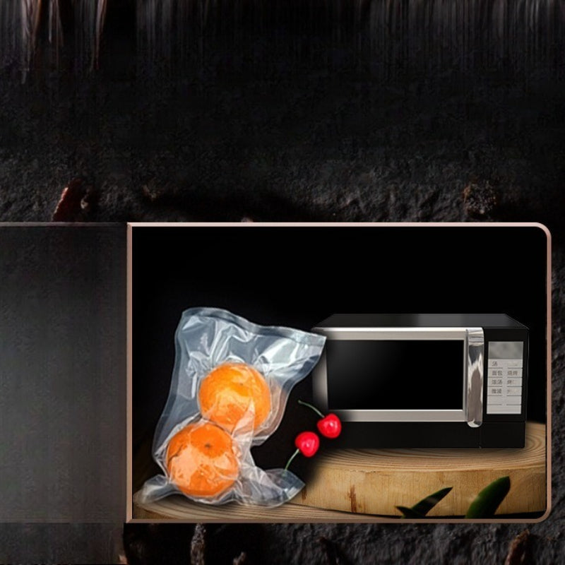 50pcsTextured Vacuum Bag Household Cooked Food Fresh-keeping Sealed Plastic Bagcompression Food Grade Packaging Reticulated Vacuum