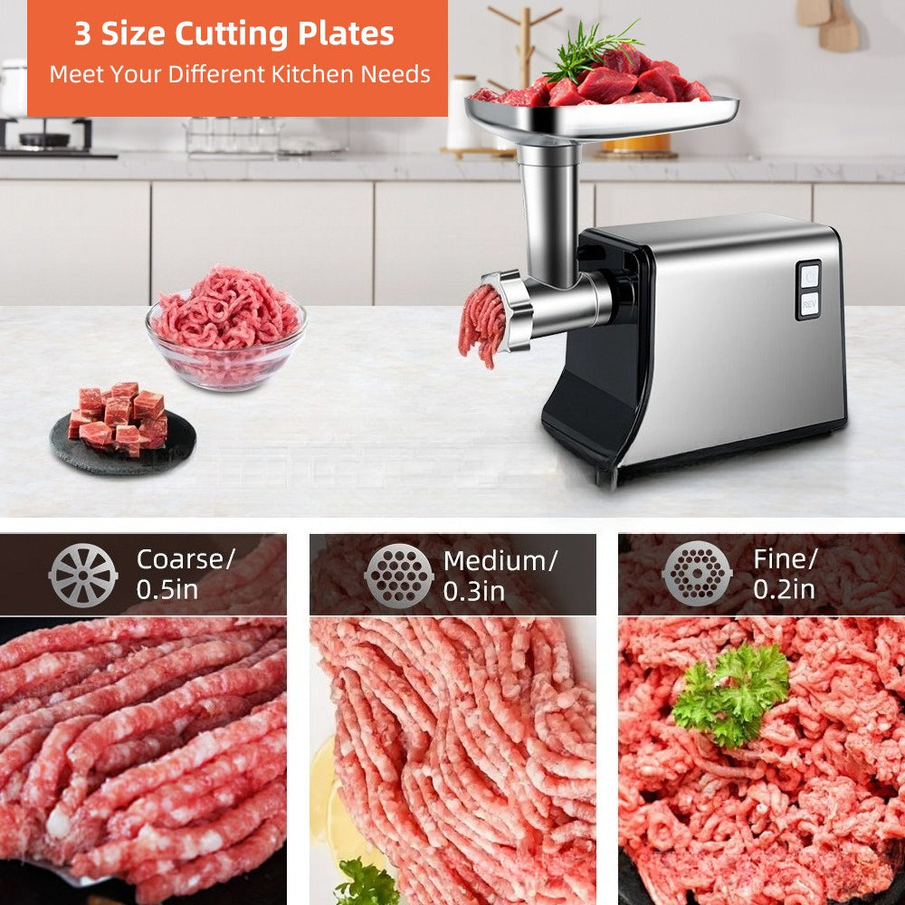 Compact Fully Automatic Electric Meat Grinder Kitchen Mincer Sausage Filler All-in-One Machine