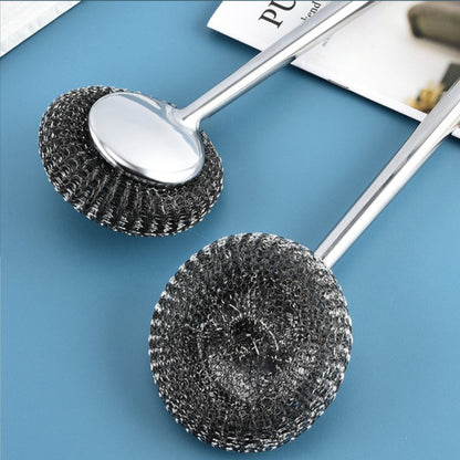 1pc Multi Functional Stainless Steel Dishwasher Brush for Household Kitchen Detachable Dishwasher with Handle