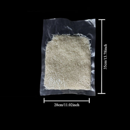 50pcsTextured Vacuum Bag Household Cooked Food Fresh-keeping Sealed Plastic Bagcompression Food Grade Packaging Reticulated Vacuum