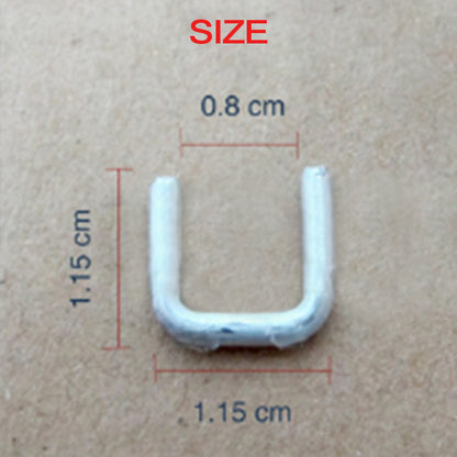 4400pcs/Box Durable Aluminum 506# U-Type Sausage Clips Strong Tensile Casing Fasteners for Sausage Making