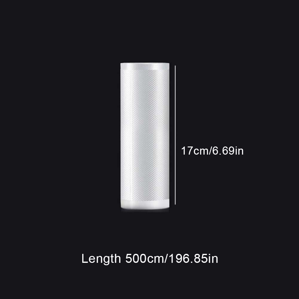 5Meters/Roll Textured Vacuum Bag Roll Household Cooked Food Fresh-keeping Sealed Plastic Bag Packaging Vacuum Bags Roll