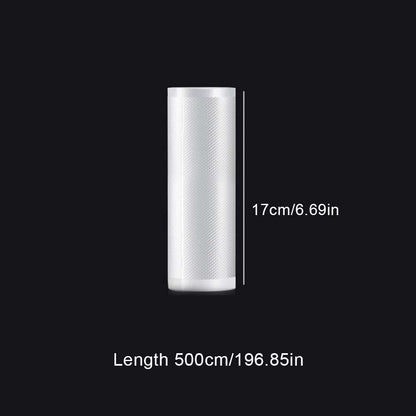 5Meters/Roll Textured Vacuum Bag Roll Household Cooked Food Fresh-keeping Sealed Plastic Bag Packaging Vacuum Bags Roll