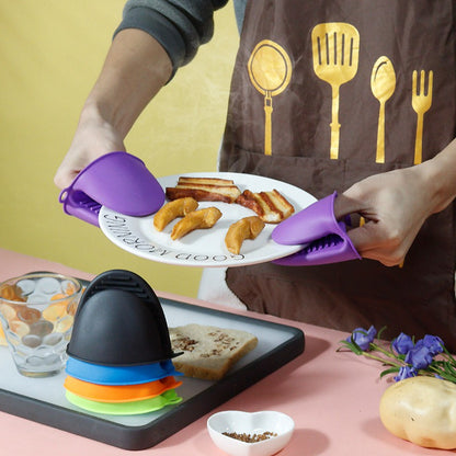 1pc Clip High Temperature Resistant Heat-resistant Anti Slip Gloves Microwave Oven Insulation Oven Heat-resistant